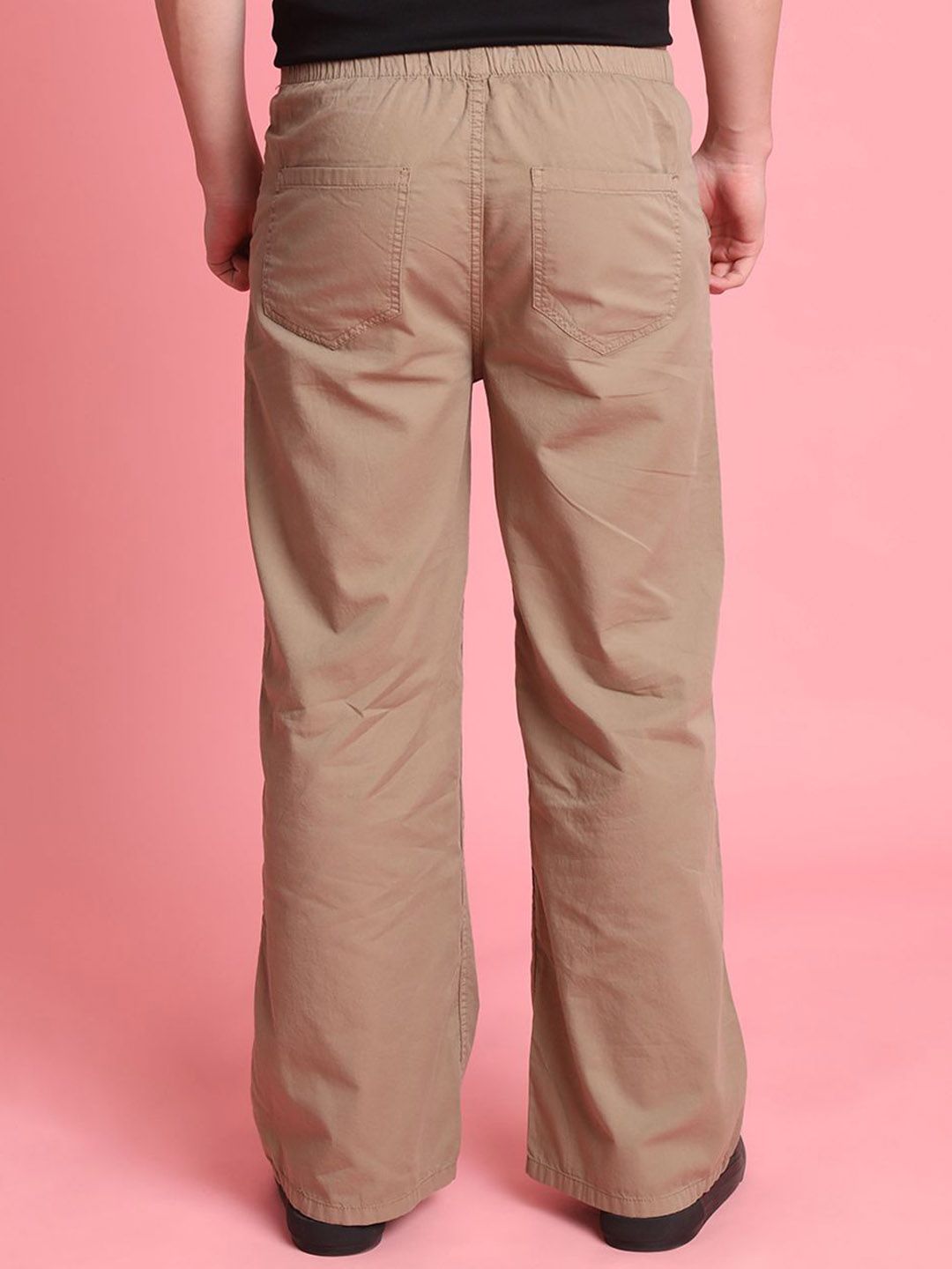 Bene Kleed Men Wide Leg Chino Trousers