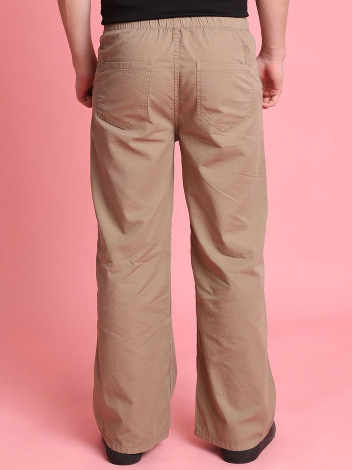 Bene Kleed Men Wide Leg Chino Trousers