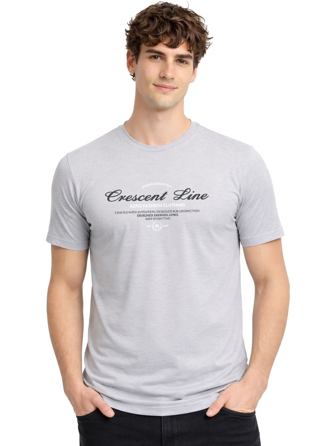ADRO Men Typography Printed T-shirt