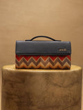 ZOUK Rhea Kapoor Tidal Wave Textured Water Resistant Jute Envelope Clutch
