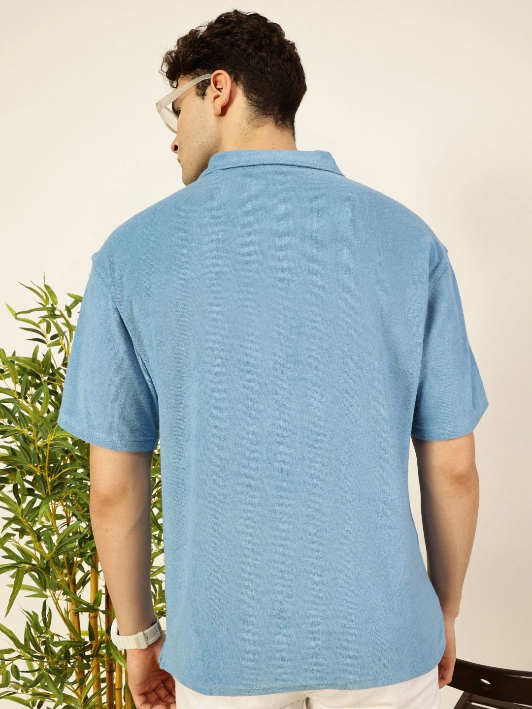Thomas Scott Men Solid Polo Collar Cotton Relaxed Fit T-Shirt