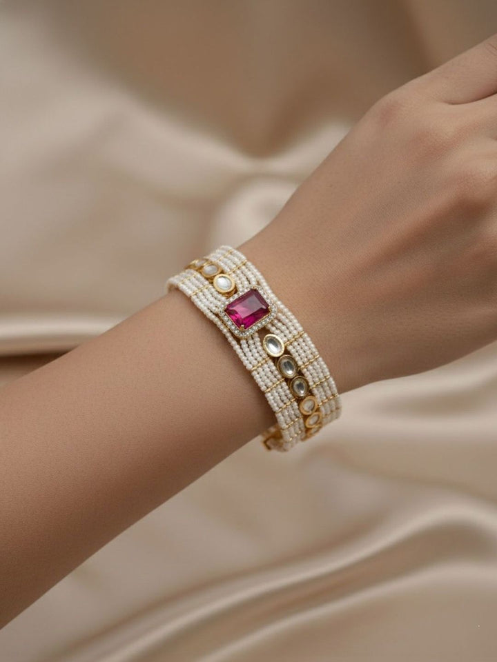 PANASH Women Brass Gold-Plated Charm Bracelet