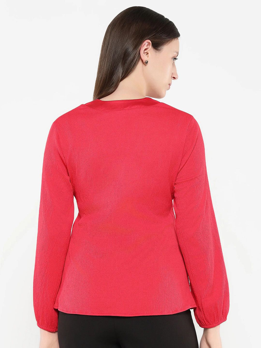 RAREISM Women Solid V-Neck Top