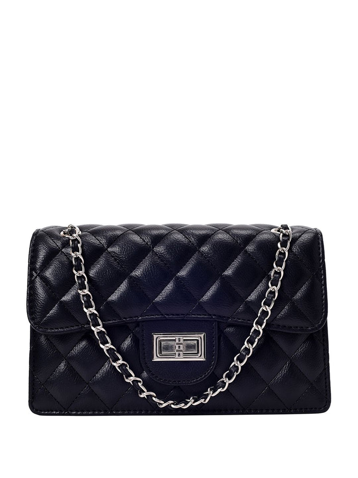 Lino Perros Quilted Structured Shoulder Bag