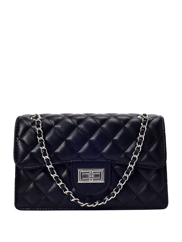 Lino Perros Quilted Structured Shoulder Bag