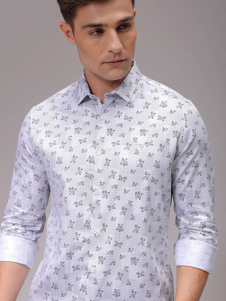 The Indian Garage Co Men Slim Fit Opaque Printed Casual Shirt