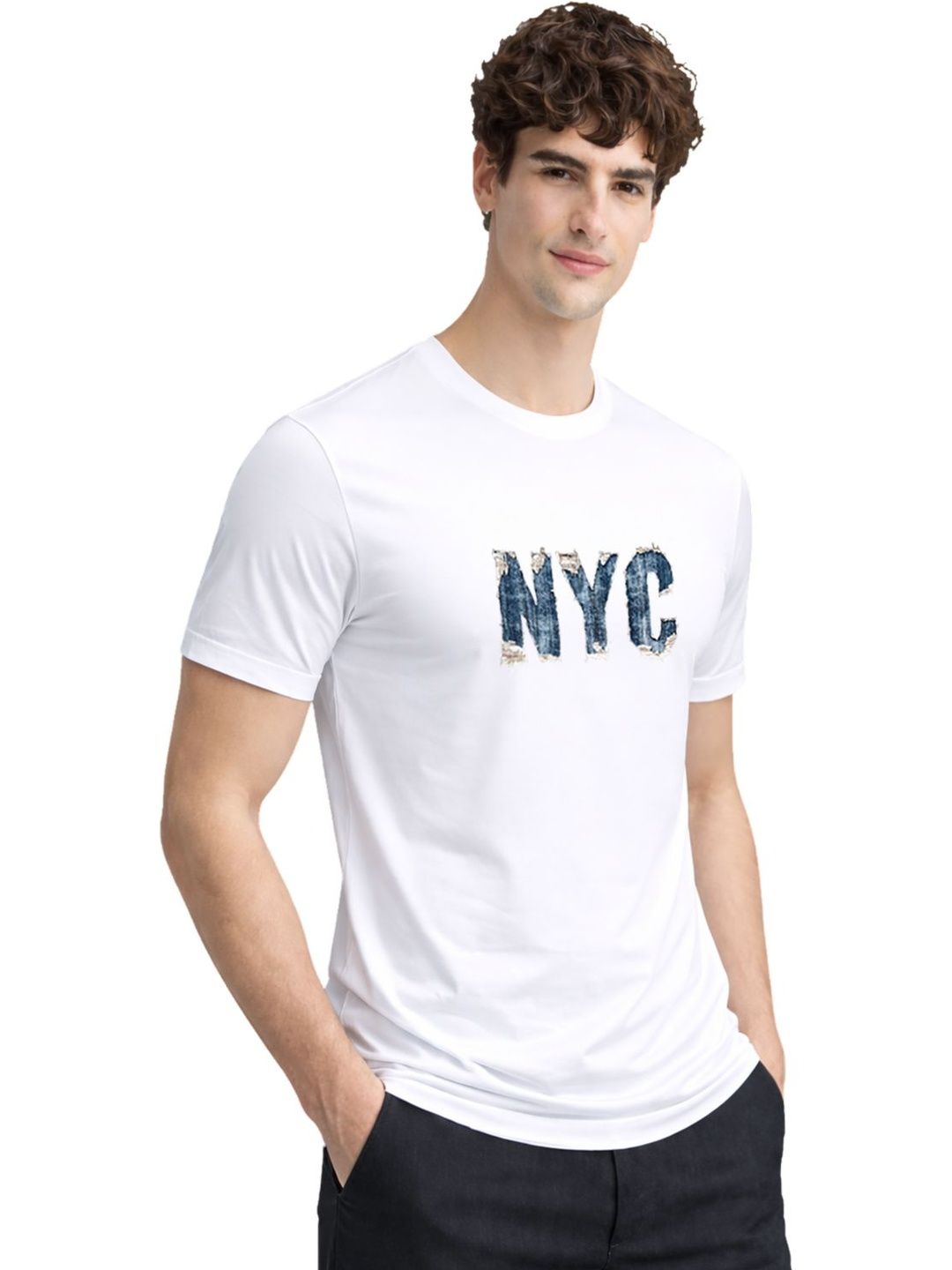ADRO Men Typography Printed T-shirt
