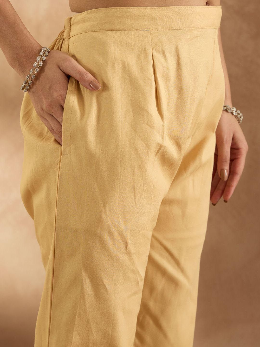 Indo Era Women Floral Printed Regular Pure Cotton Kurta with Trousers & With Dupatta
