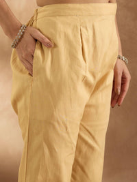 Indo Era Women Floral Printed Regular Pure Cotton Kurta with Trousers & With Dupatta
