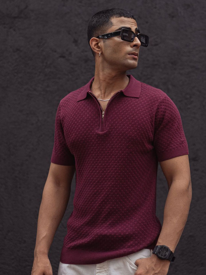 Powerlook Men Polo Collar T-shirt