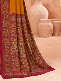 Mitera Ethnic Motifs Printed Sungudi Saree