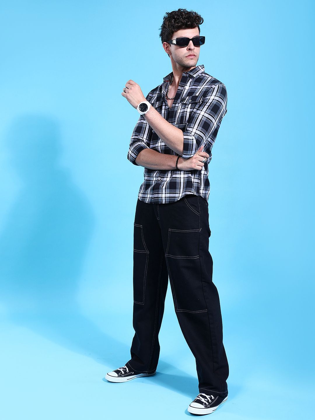 The Indian Garage Co Checked Casual Shirt