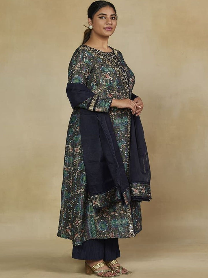 Mamicha Printed Round Neck Kurta Set