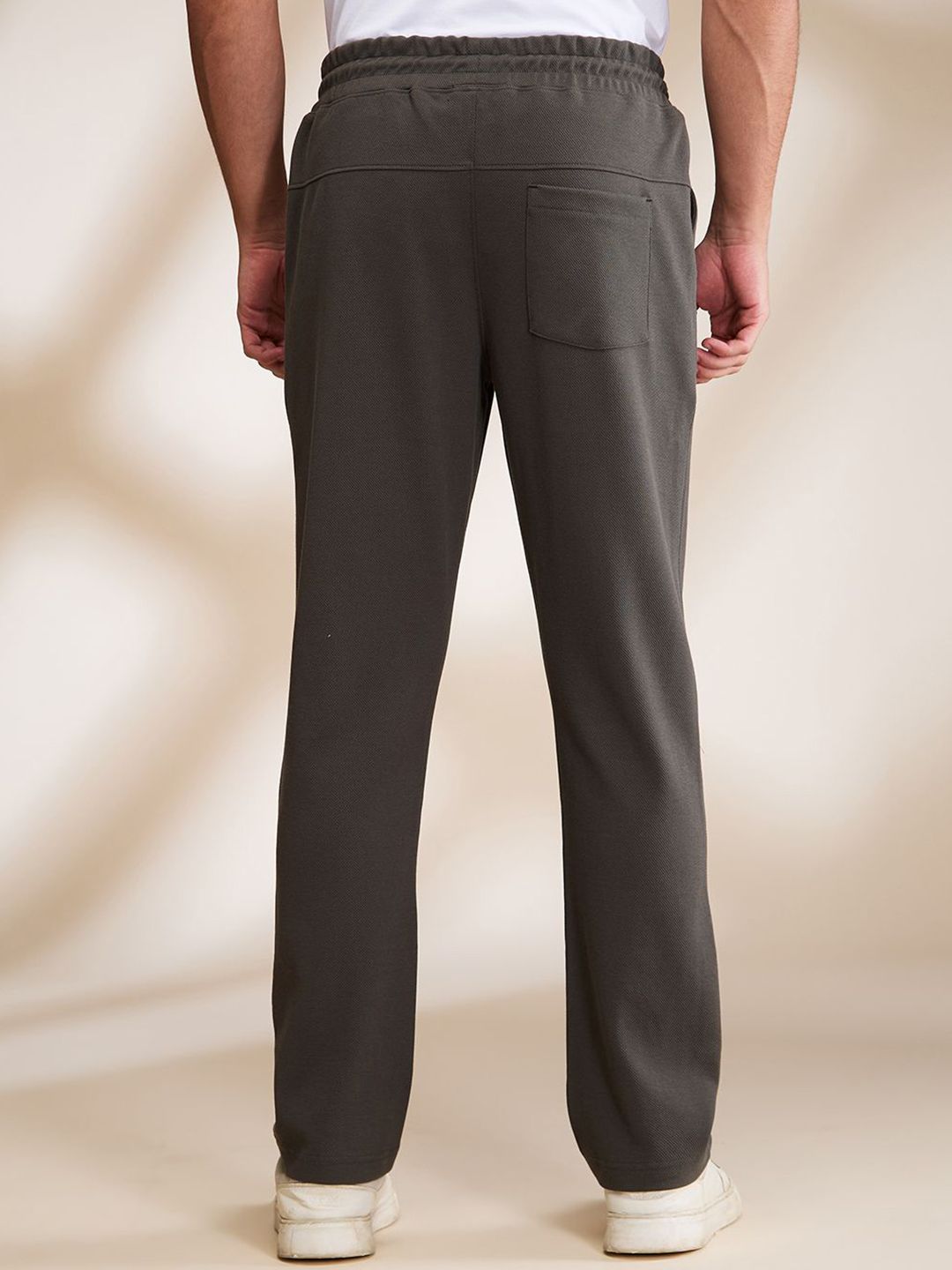 Being Human Solid Men Mid-Rise Track Pants