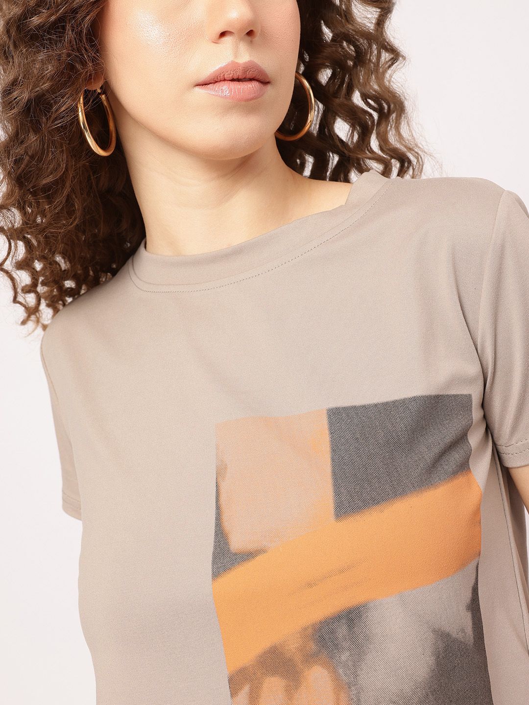 DressBerry Everyday Essential Placement Print T-shirt