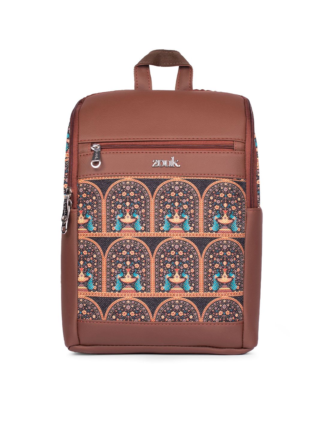 Zouk Unisex Royal Indian Peacock Motif Amalia Daypack
