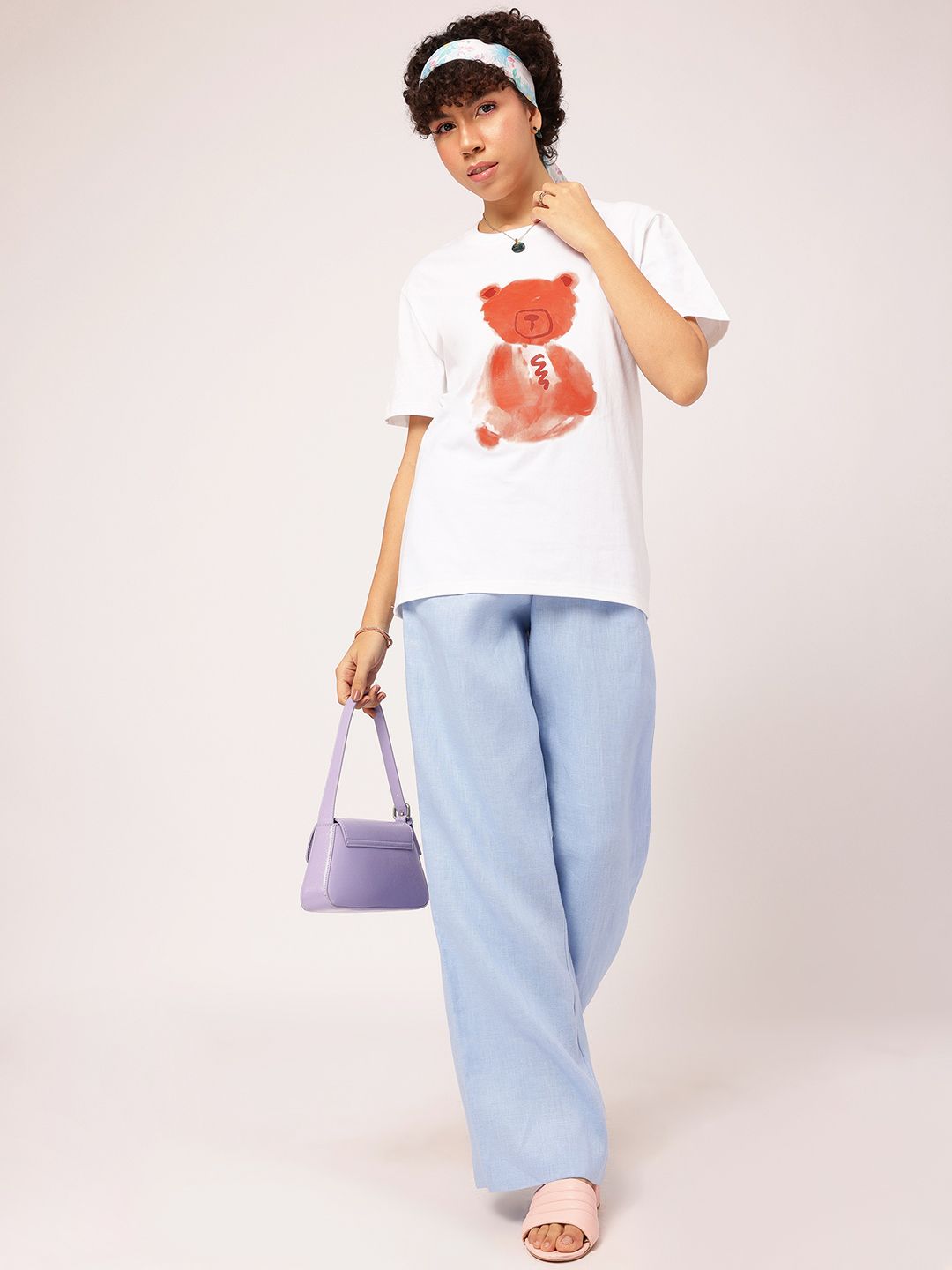 DressBerry Doll-Like Darling Printed Relaxed Fit T-shirt