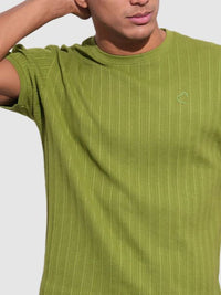 Being Human Men Striped Pockets Slim Fit T-shirt
