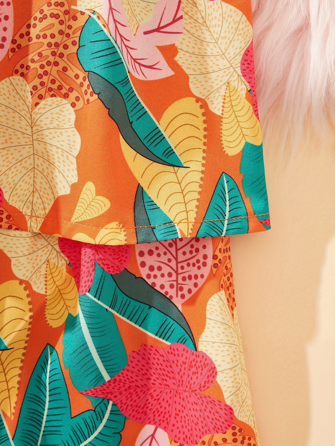 YK Girls Printed Basic Jumpsuit