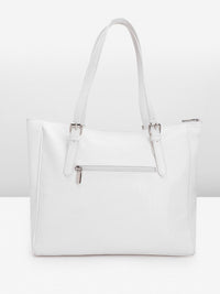 Lino Perros Croc Textured Structured Laptop Shoulder Bag
