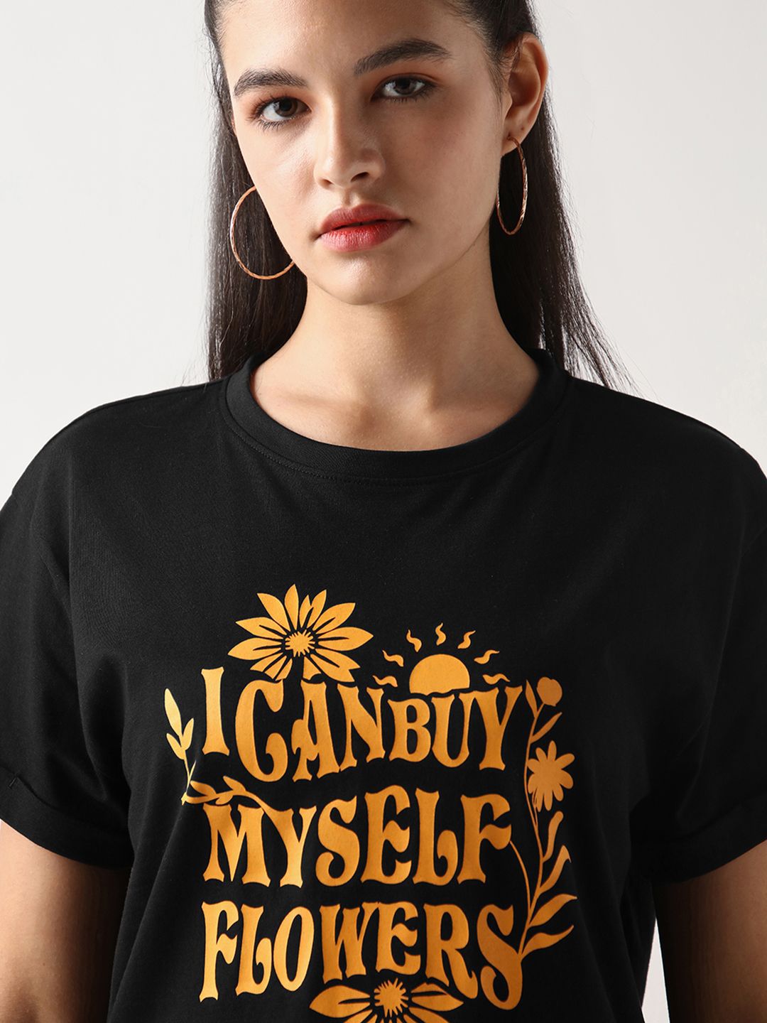 Bewakoof Typography Printed Pure Cotton T-shirt