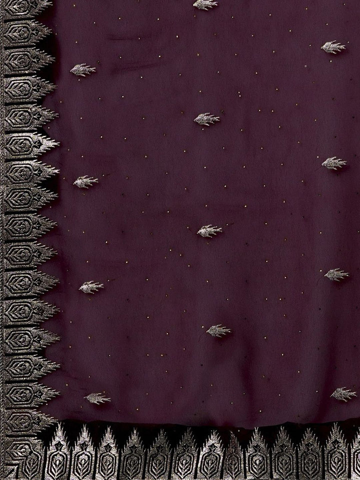Saree mall Embellished Beads and Stones Sarees