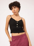 DressBerry Feminine Flair Strappy Textured Top