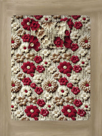 KLOTTHE Beige Floral Printed Dilengkapi 300 TC Single Cadar 7D Dengan Sarung Bantal