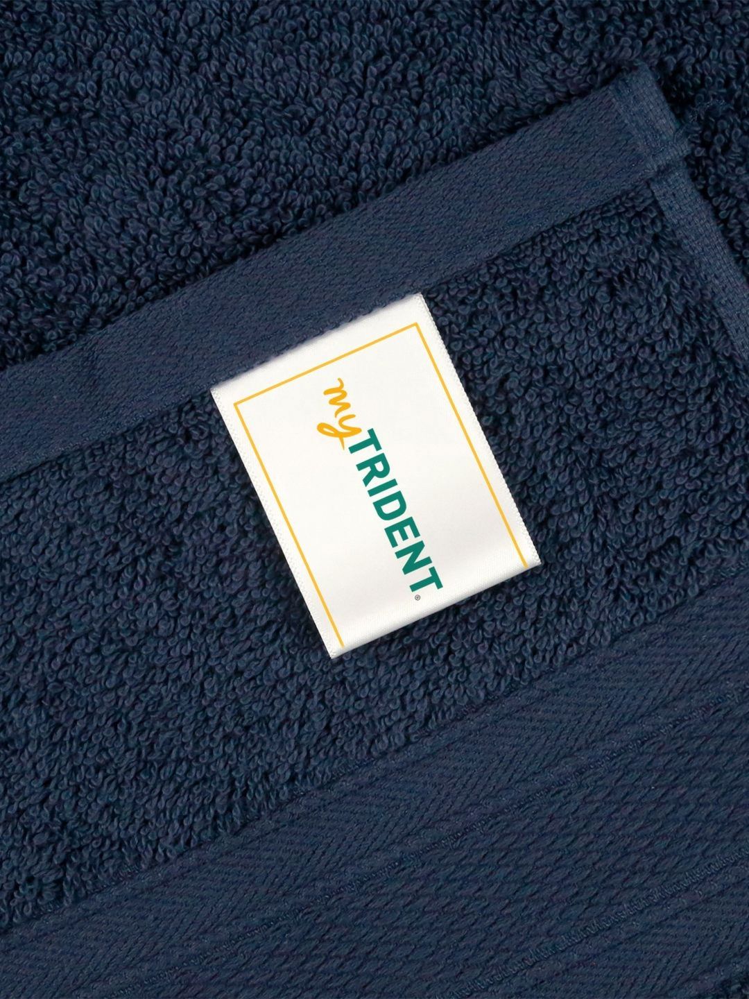 MYTRIDENT Navy Blue Cotton 500 GSM Bath Towel