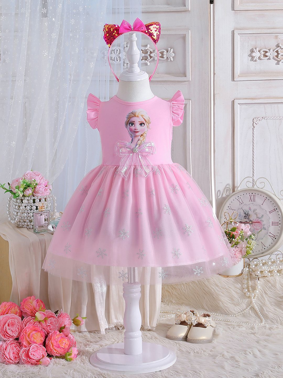 YK Floral Peplum Dress