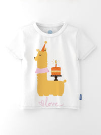 Nauti Nati Girls Pack Of 2 Graphic Printed Cotton T-shirt