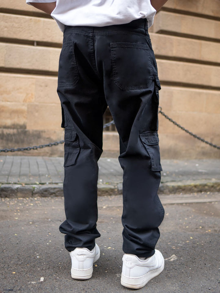 Powerlook Men Regular Fit Mid-Rise Cotton Cargos Trousers