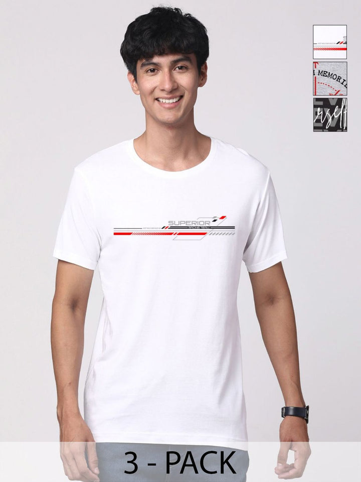 ADRO Men Printed T-shirt