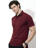 ADRO Men Brand Logo Polo Collar T-shirt