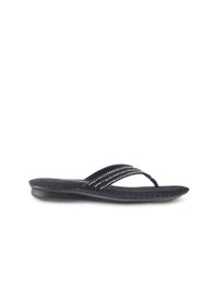 Mochi Women Black Studded Flats