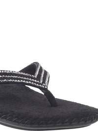 Mochi Women Black Studded Flats