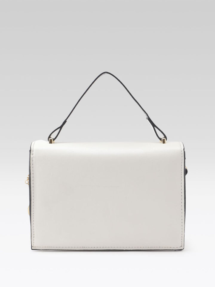 DressBerry Structured Satchel With Detachable Sling Strap