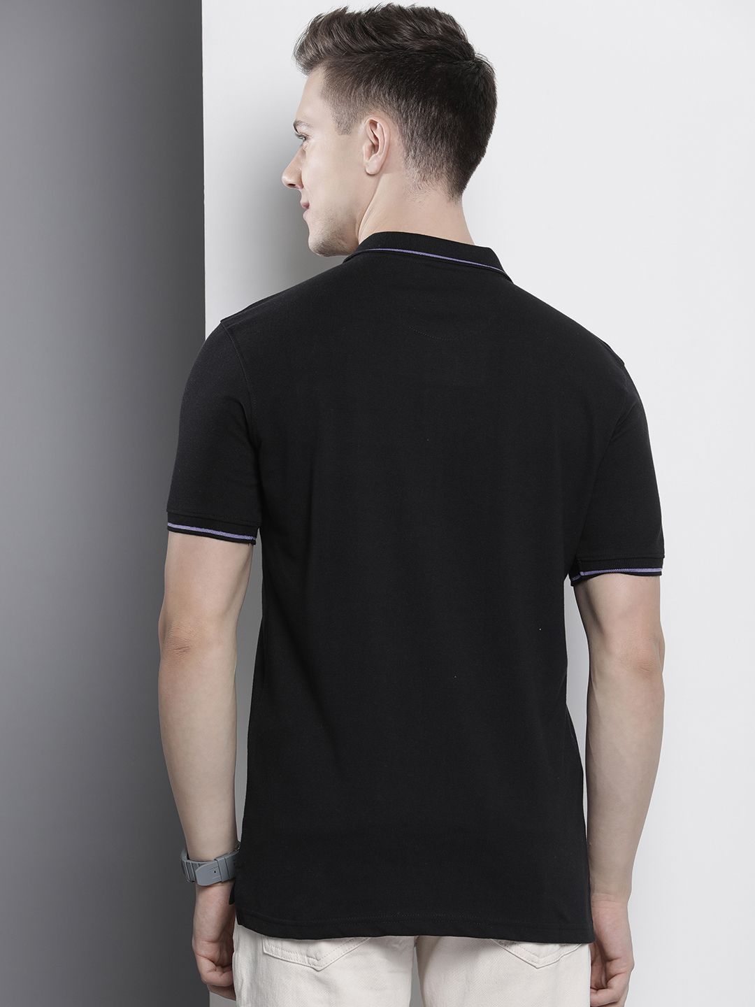 The Indian Garage Co Men Polo Collar T-shirt