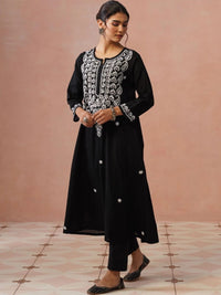 House of Chikankari Women Embroidered Thread Work Kurta