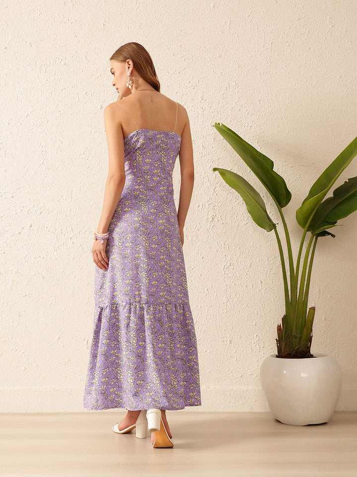 STREET 9  Women Floral Printed Drop-Waist Dress