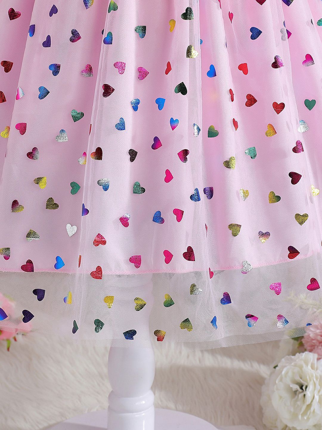 YK Floral Print Fit & Flare Dress