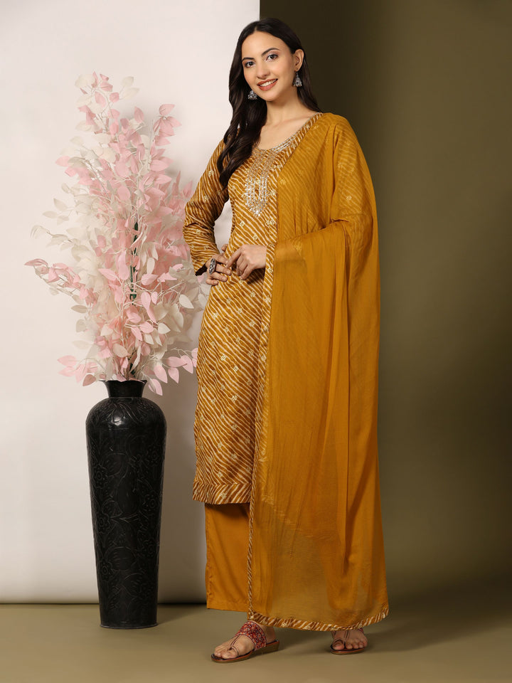 Mamicha Women Floral Printed Regular Pure Cotton Kurta with Palazzos & With Dupatta