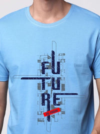 ADRO Men Graphic Printed Round Neck Cotton T-shirt