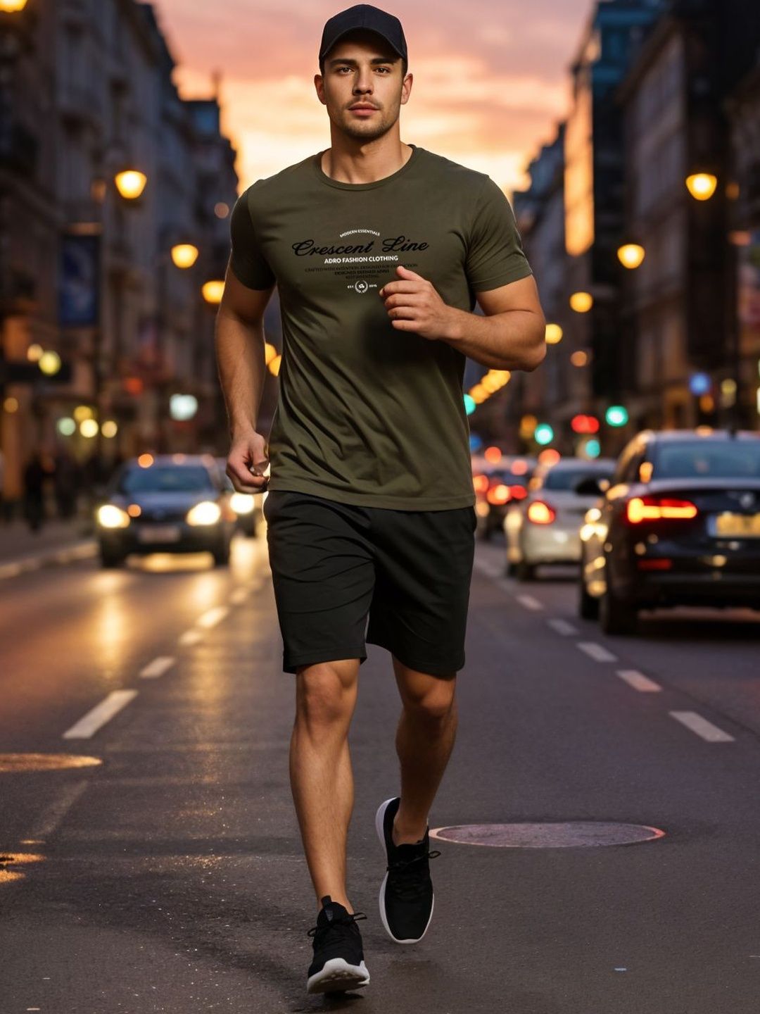 ADRO Typography Printed Short Sleeves Cotton Regular Fit T-shirt