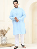 SOJANYA PLUS Plus Size Pure Cotton Straight Kurta with Pyjamas