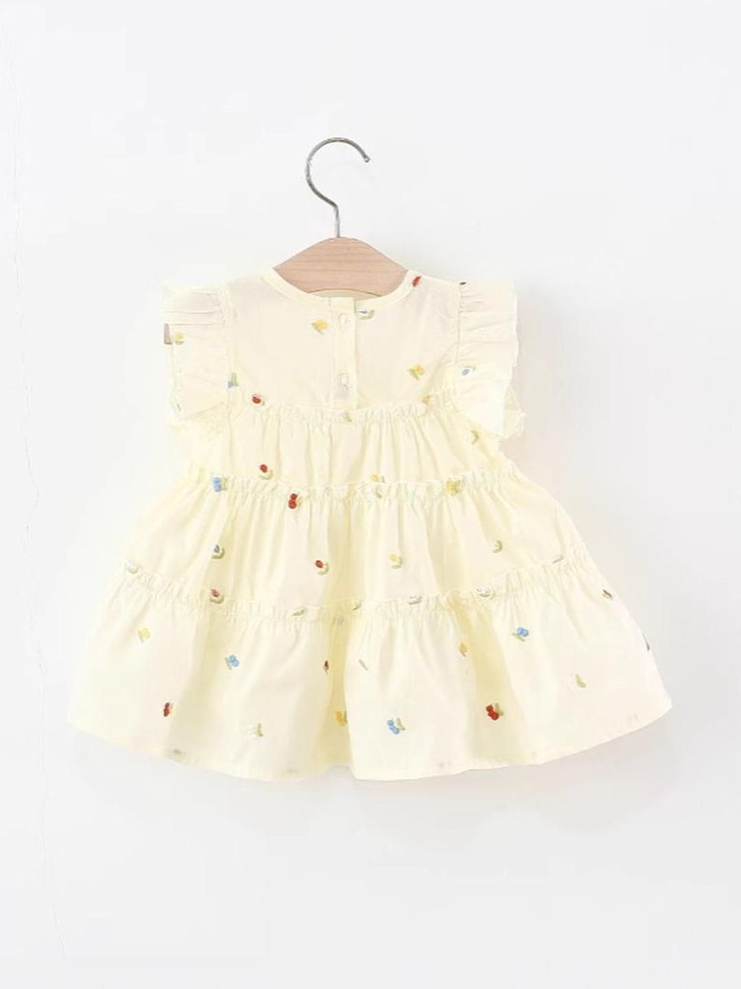 YK Hiasan Lengan Glute Fit & Flare Dress