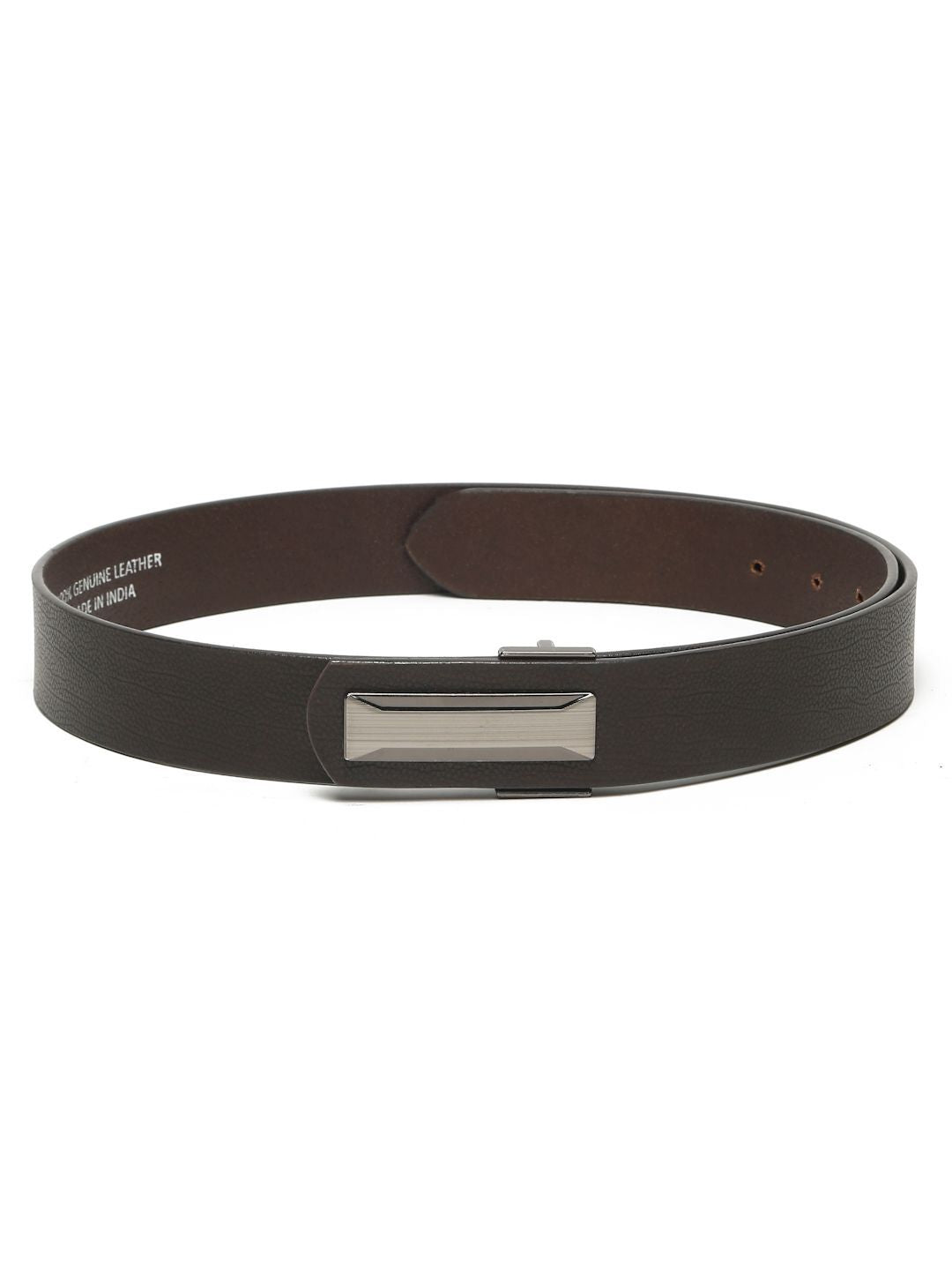 Teakwood Leathers Men Textured Leather Formal Belt