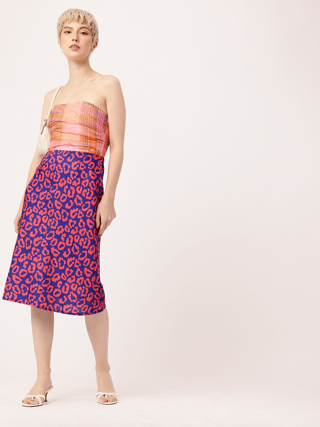 DressBerry Fierce & Feminine A-Line Midi Skirt
