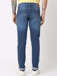 Spykar Men Skinny Fit Low-Rise Regangan Seluar Jeans