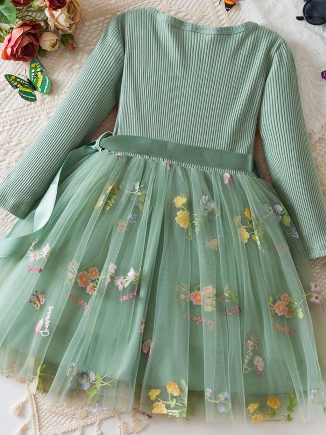 YK Floral Peplum Dress